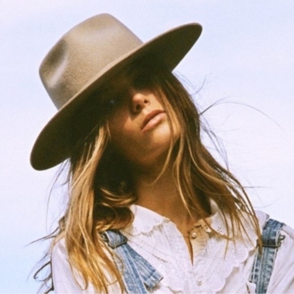 Lack Of Color Zulu Unisex Australian Wool Sand Beige Fedora Hat NEW - Picture 2 of 9